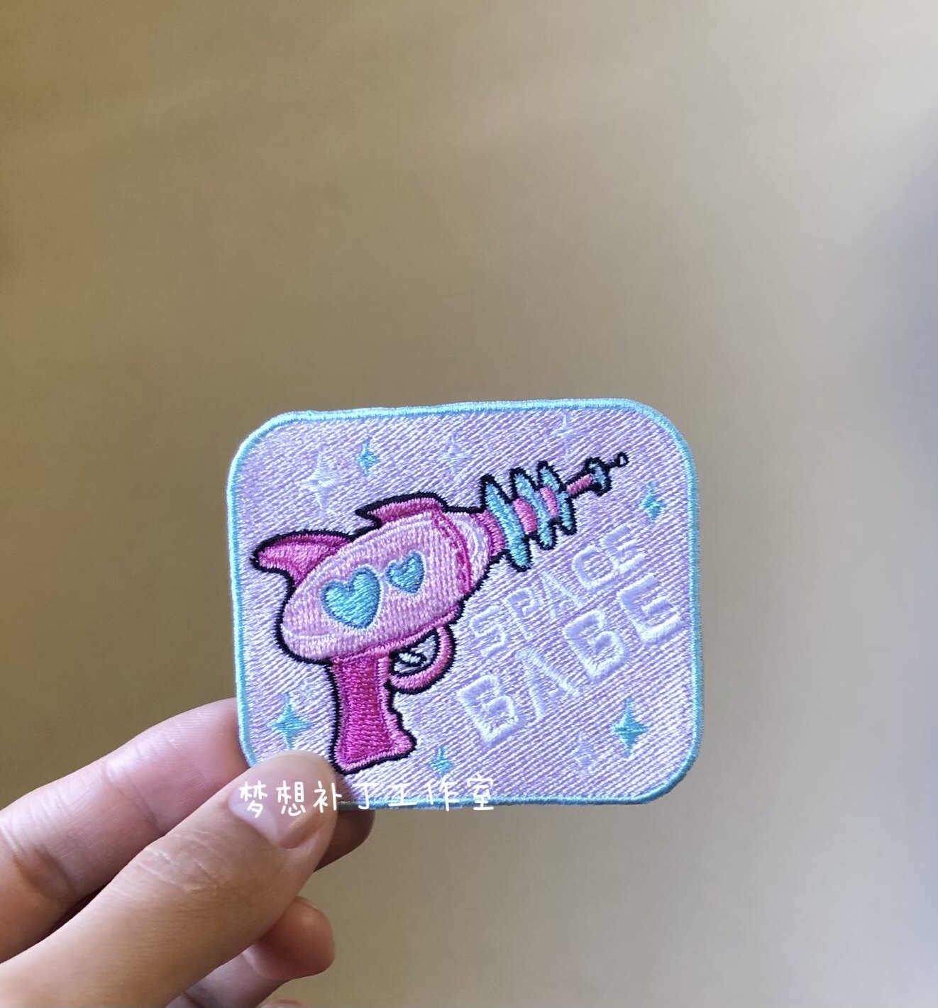 可爱少女创意刺绣布贴