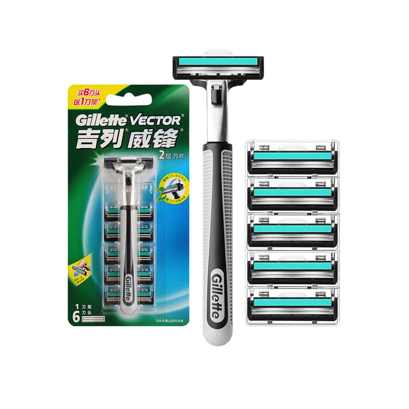 吉列威锋手动剃须刀1刀架6刀头