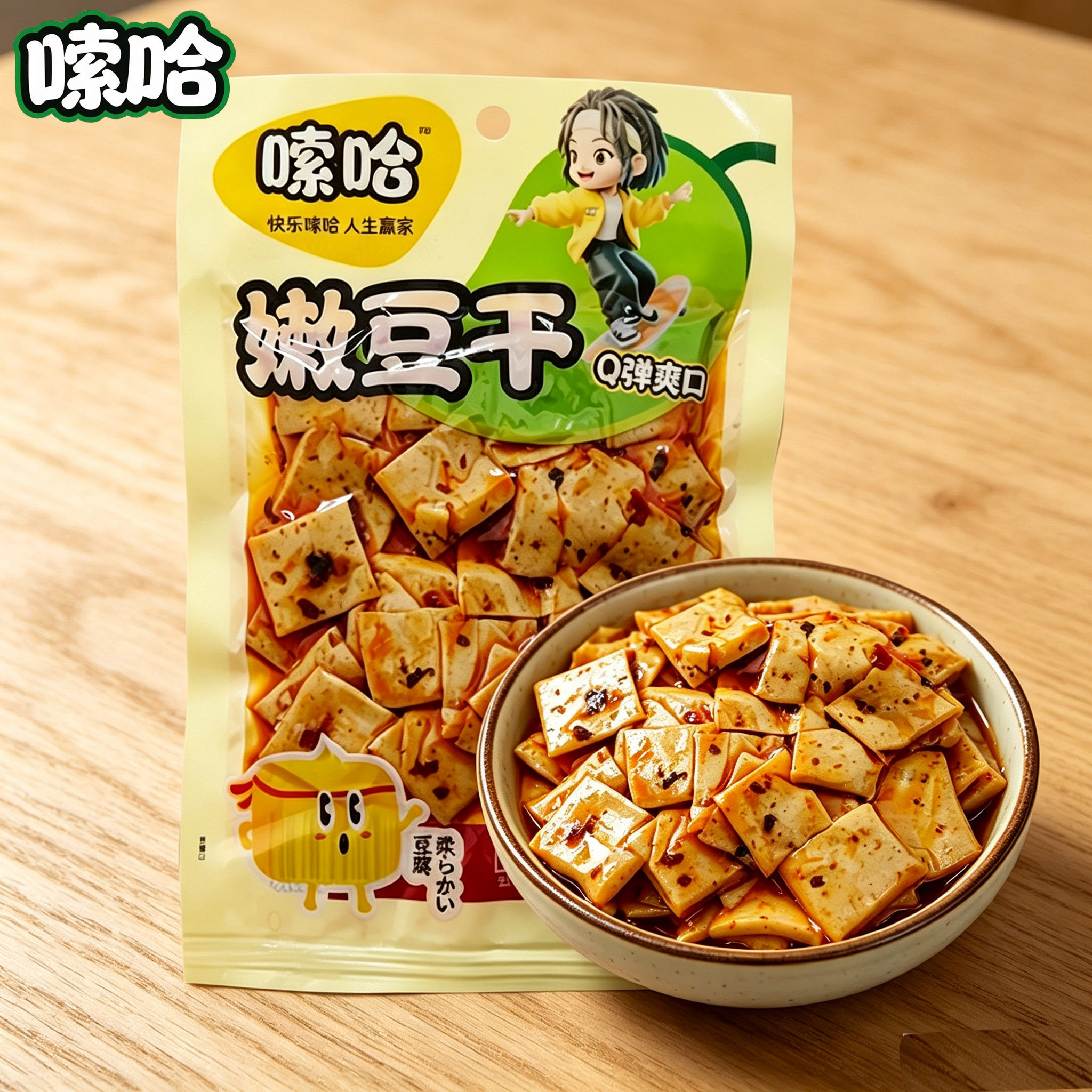 嗦哈嫩豆干麻辣泡椒香辣散装小包装即食网红休闲零食小吃新日期