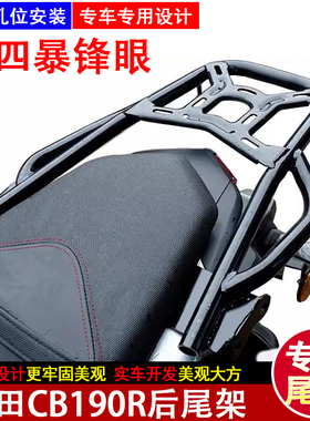 适用本田NSP190暴风眼190R摩托车后货架尾架后扶手尾箱架靠背改装