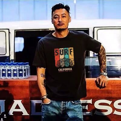 宽松T恤明星同款潮流男装大码
