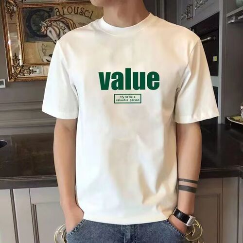 美式T恤短袖男士宽松长袖打底衫