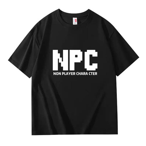 NPC短袖美式字母T恤纯棉男士