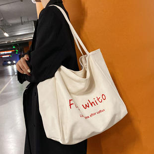 帆布包通勤女包手提包女士包 大容量包包女百搭简约日系托特包新款