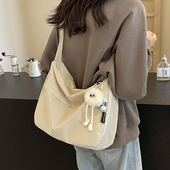 女休闲日系ins斜挎包百搭通勤韩版 单肩包大容量新款 简约包包学生