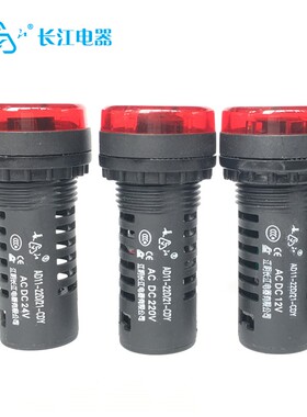 江阴长江电器带闪光报警蜂鸣器AD11-22D/21-CDY AC/DC24V正品220V