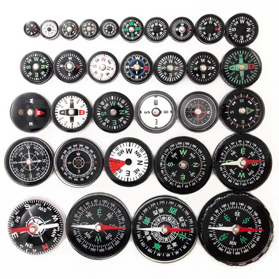 指南针指北针 厂家20mm优质塑料指南针户外产品多种款式现货