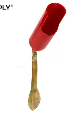 跨境红色海竿地插支架PE塑料金属可折叠32cm鱼竿撑架渔具炮台批发