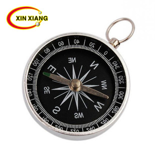 G44直径环形钥匙扣便携式指南针金属礼品铝合金口袋工艺品指北针