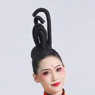 屈原橘颂舞蹈服装同款古典舞演出头饰女飘逸中国风艺考女子群舞