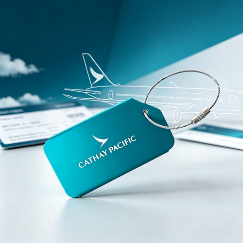 Cathay Pacific香港国泰航空安全防盗标识登机牌旅行箱吊牌行李箱