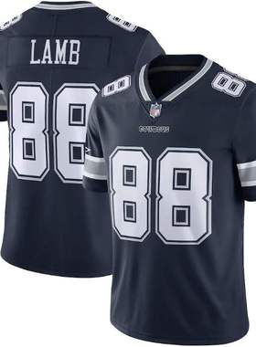 Dallas Cowboys 达拉斯牛仔橄榄球服88号Lamb 球衣刺绣比赛服 男