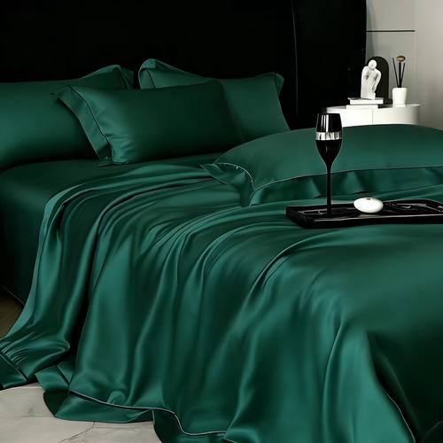 定制a类澳洲水洗真丝四件套queen