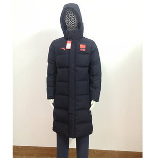 安踏赞助中国国家队长款鹅绒羽绒服男连帽国旗款防寒大衣新款保暖