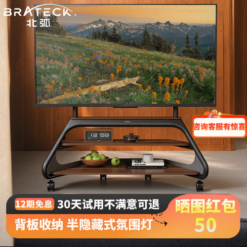 北弧大尺寸电视落地可移动支架