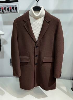 [商场同款]G家男装双面羊毛呢大衣秋冬新款商务休闲毛呢外套6013J