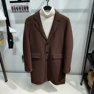 双面羊毛呢大衣秋冬新款 G家男装 商务休闲毛呢外套6013J 商场同款