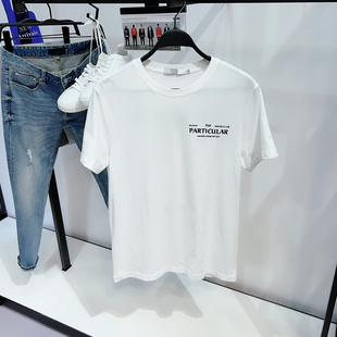 [男女同款]g家男装白色短袖T恤2025夏季新款兔子印花情侣衫4090C