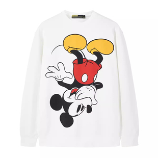 卡通联名款 鸟家男装 情侣套头印花圆领卫衣外套84Z16 门店同款