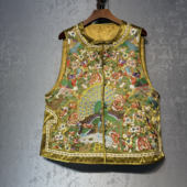 时尚 新款 百搭马夹上衣 国风真丝重工刺绣马甲女2025春季 新中式