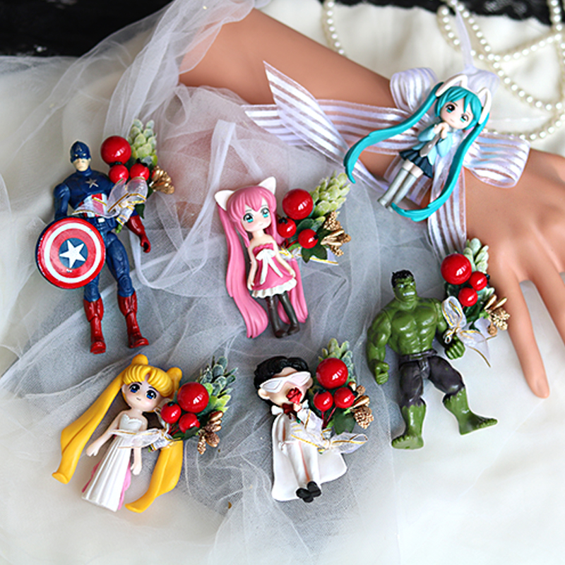 复仇者联盟胸花美国队长伴郎婚礼