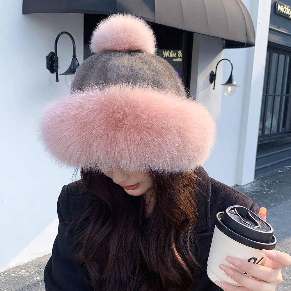 水貂毛渔夫帽狐狸毛球蒙古帽公主帽貂皮女帽子显脸小百搭日系盆帽,服饰配件/皮带/帽子/围巾,帽子,淘宝优惠券,粉丝福利购,淘宝优惠卷