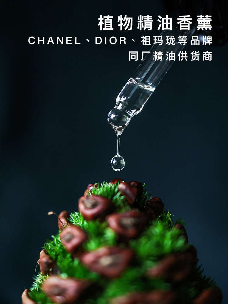 青松香薰植物摆件治愈办公室客厅北欧桌面办公桌装饰礼物