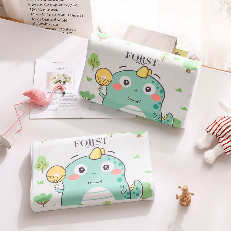 夏天儿童乳胶枕头1到6岁幼儿园小枕头10到16岁卡通宝宝冰丝凉枕