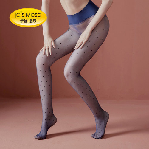 LM0D高密针无缝裆波点圆点丝袜