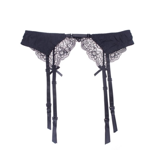 防滑3色黑色肤色肉色吊袜带