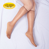 丝滑油亮丝袜超薄款 2双 夏季 中筒袜JK制服白色膝下袜性感小腿袜子