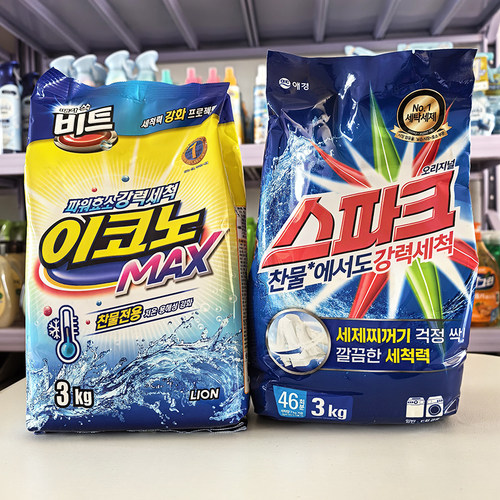 韩国爱敬3kg强力去污洗衣粉