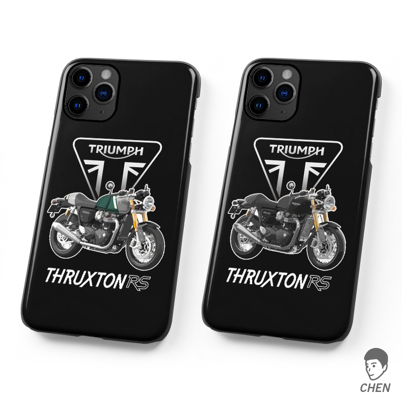 摩托车凯旋苹果简约硅胶手机壳