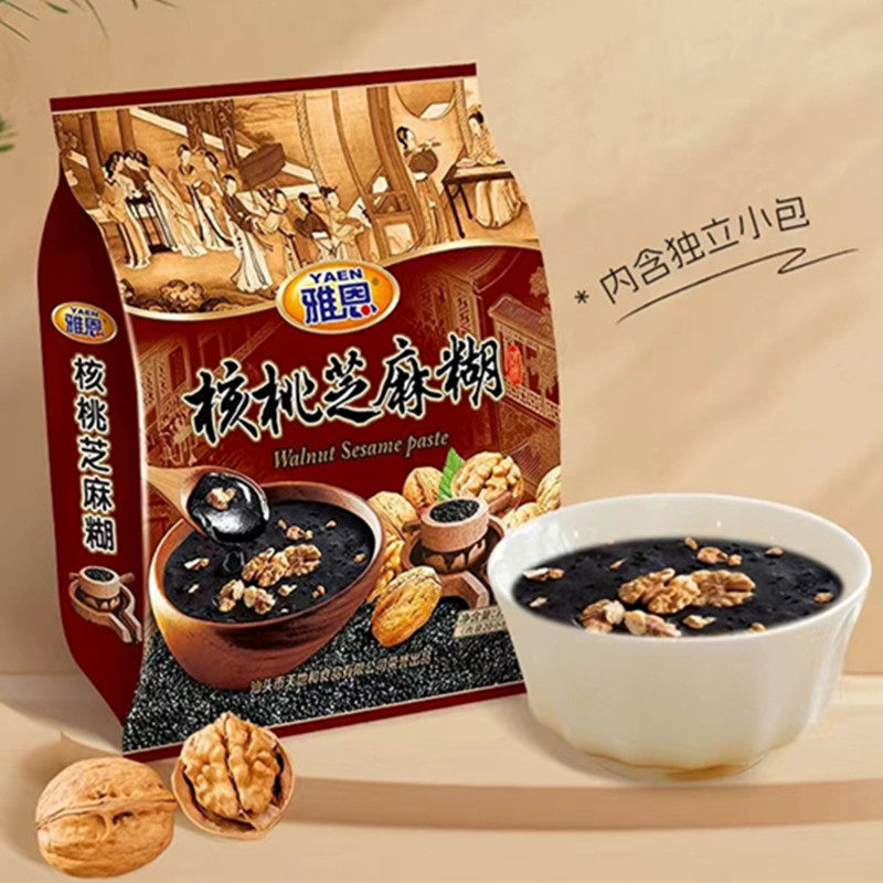 雅恩核桃芝麻糊红枣枸杞谷物即冲即食营养冲调冲饮制品720克/袋