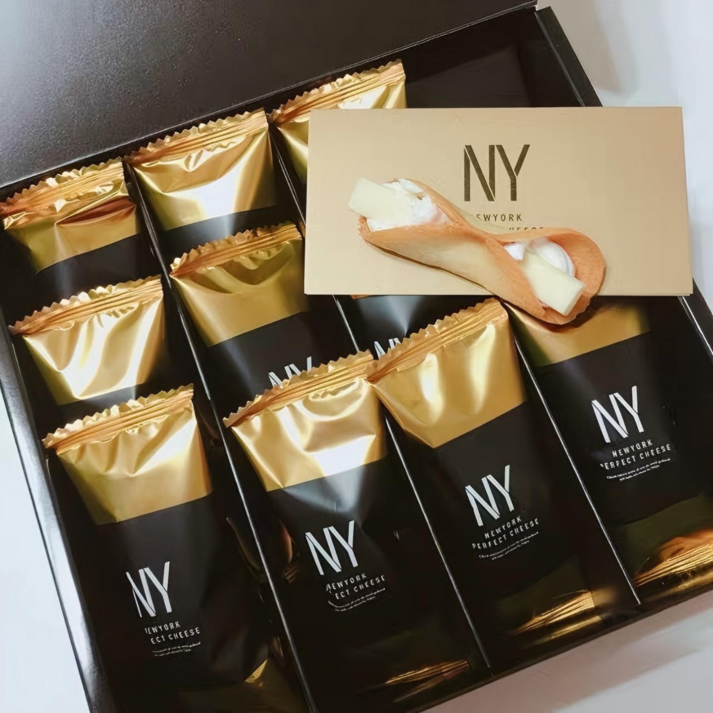 现货|顺丰包邮网红进口NY perfect cheese芝士卷鲜奶油夹心脆日本