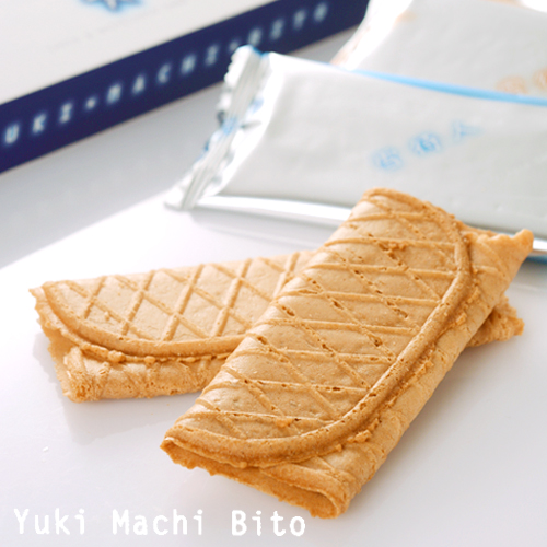 现货|日本北海道雪待人小麦酥脆巧克力夹心饼干 2种口味 盒装16本