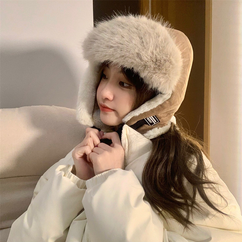 防风帽雷锋帽男女东北加绒冬季