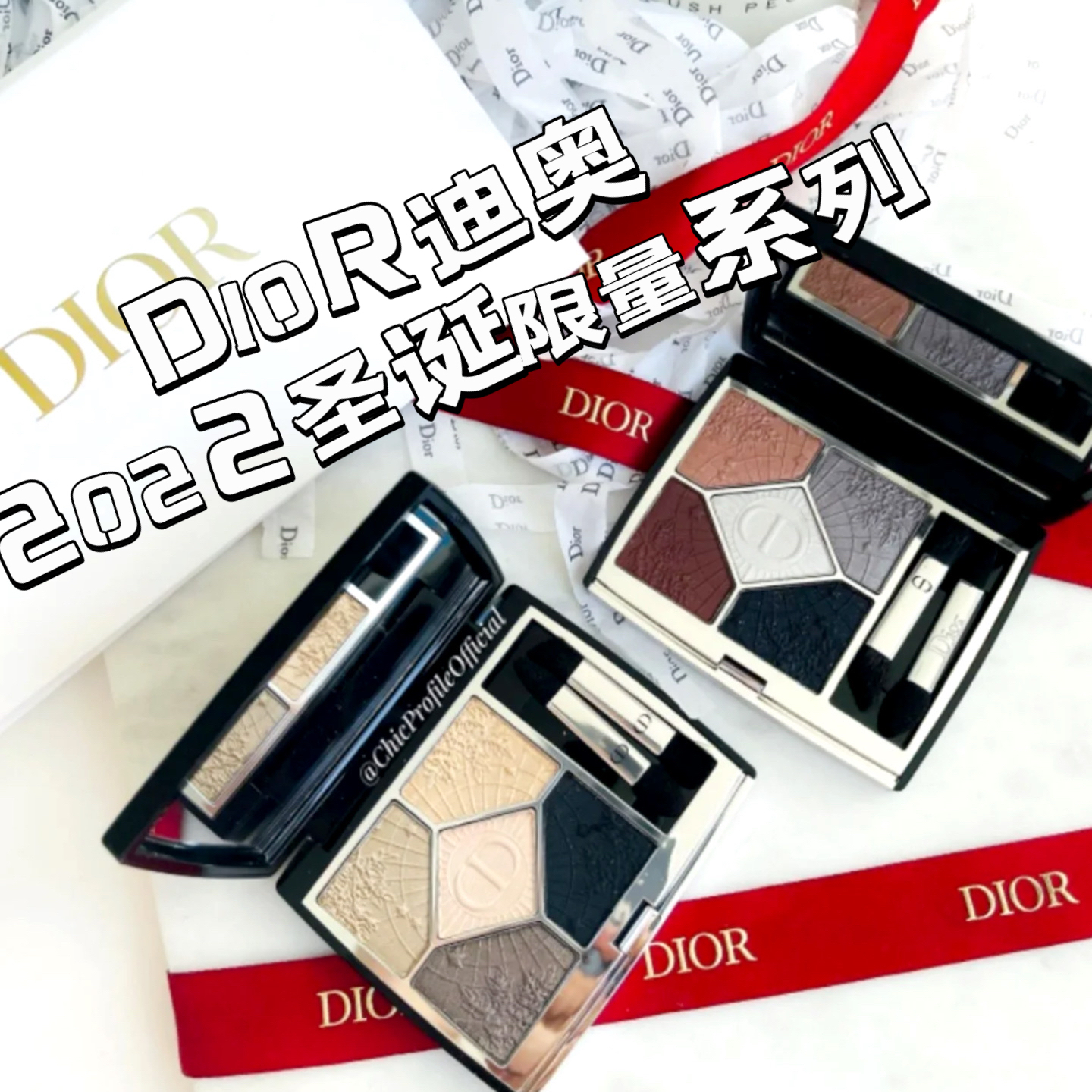Dior22圣诞系列五色眼影359589