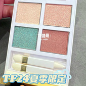TomFord汤姆福特TF2024夏季 限定白盘四色眼影01 金箔唇油