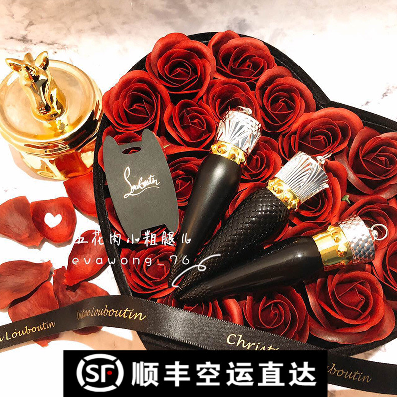 ÕýÆ·Christian Louboutin CL¿ÚºìÂܲ·¶¡Å®ÍõȨÕȺڹܿںì001M¿Ì×Ö