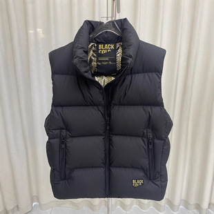 高品质黑金马甲羽绒服男女同款2025秋冬新款外穿背心马夹立领短款