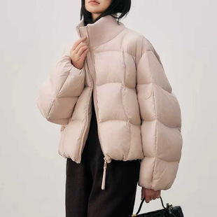 羽绒服女款2025新款冬季短款高级感羽绒外套大码通勤风休闲风保暖