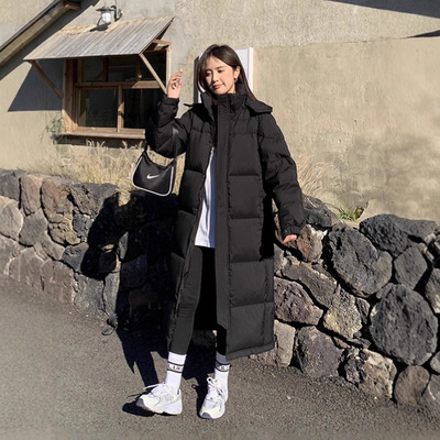 MM女装长款羽绒服男女同款过膝加厚冬季抗寒30度情侣中戏90绒外套