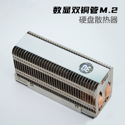 显示温度双铜管散热器
