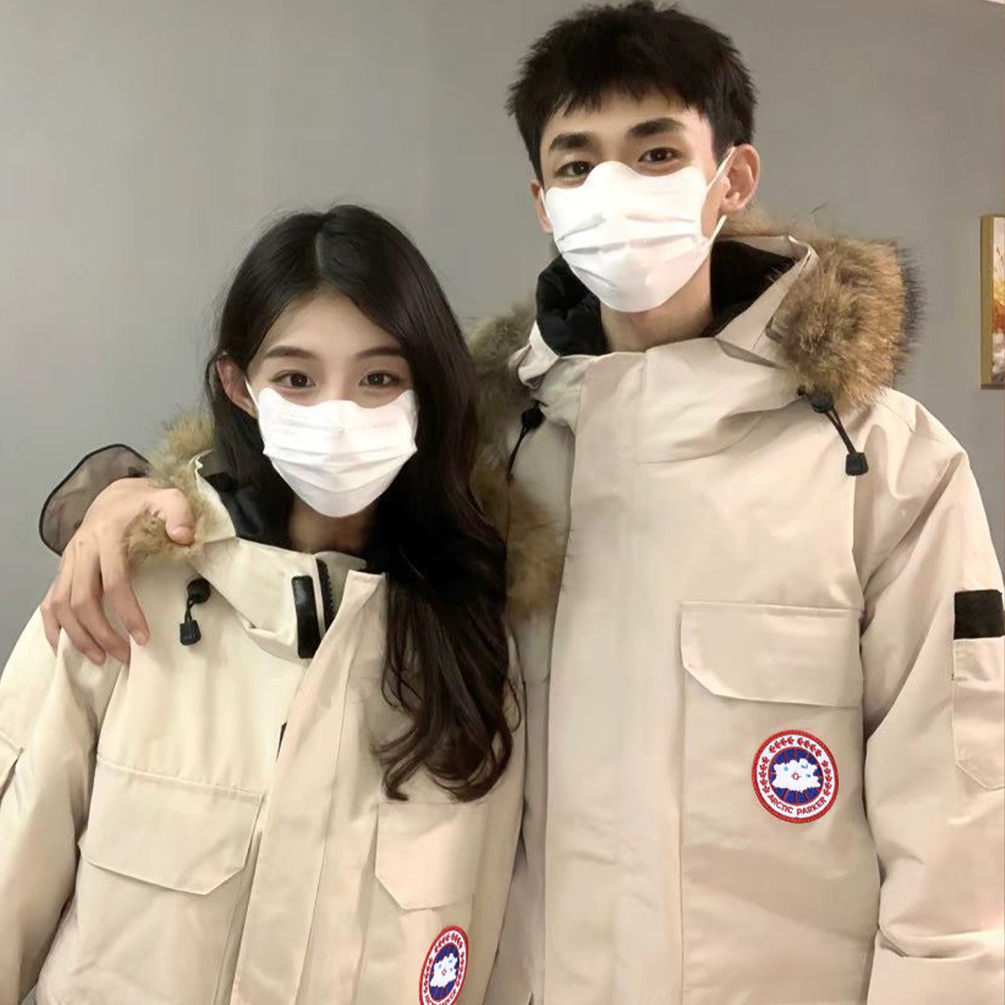 大鹅羽绒服男女款冬季2025新款加厚08远征中长款派克服大衣潮外套