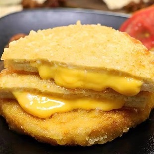 三统万福芝士汉堡鸡肉排10片900克*10袋爆浆夹心鸡排冷冻油炸小吃