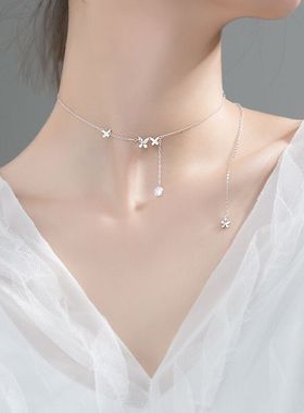 流苏项链纯银轻奢小众女生设计感