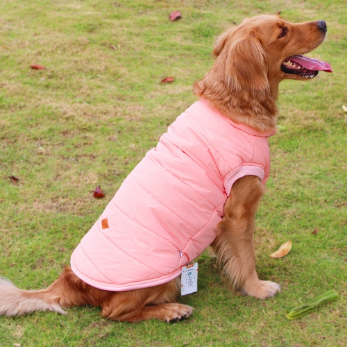 Одежда для домашних собак средней собаки Большая собака Золотая ретривера борьба с собаками осень и зима большая собака хлопковая одежда Зима утолщенная
