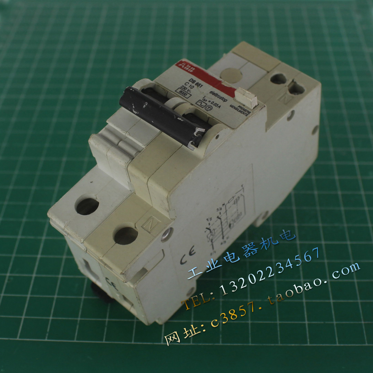进口 正品 ABB 断路器 DS651 C10 空气开关 C6 2P 6A 10A