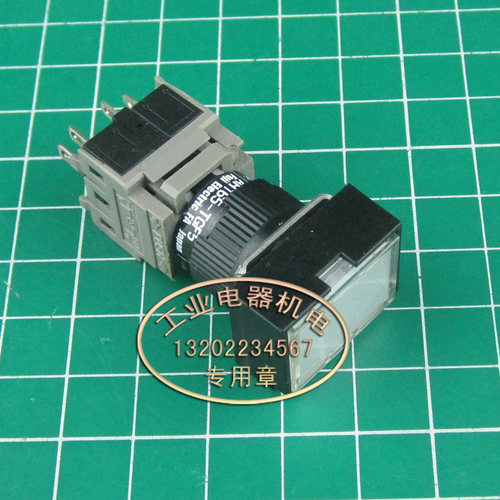 原产 进口 正品 FUJI 富士 AH165-TGF5  Ф16孔径  带锁按钮开关